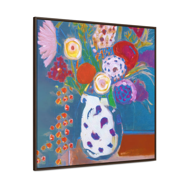 Floral Painting,   Art, Ai Generated, 139 Gallery Canvas Wraps, Square Frame