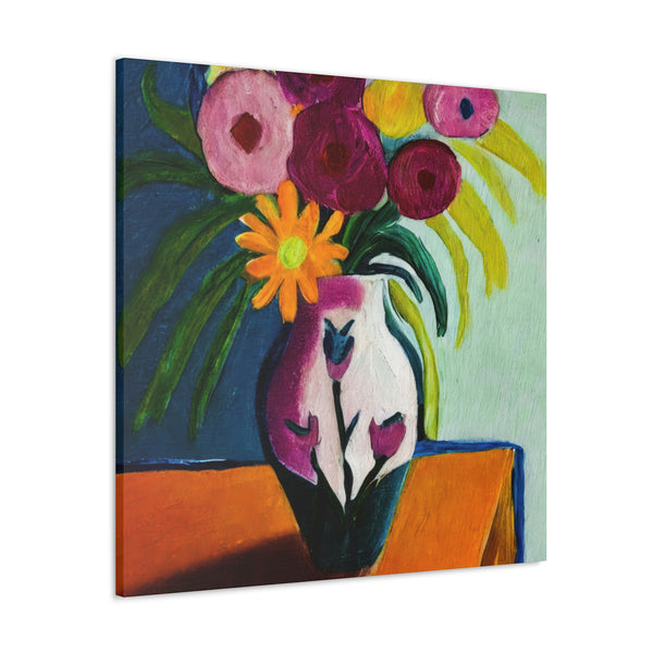 Floral Painting, Flower Art, Ai Generated, 154 Canvas Gallery Wraps