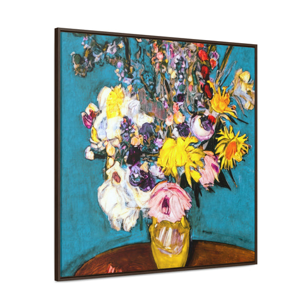 Floral Painting,   Art, Ai Generated, 126 Gallery Canvas Wraps, Square Frame