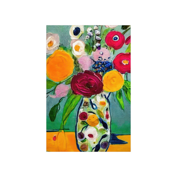 Floral Painting,  Art Ai Generated, 94 Premium Matte Vertical Posters