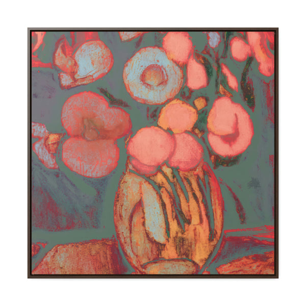 Floral Painting,   Art, Ai Generated, 130 Gallery Canvas Wraps, Square Frame