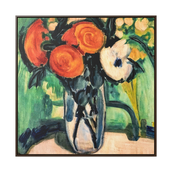 Floral Painting,   Art, Ai Generated, 117 Gallery Canvas Wraps, Square Frame