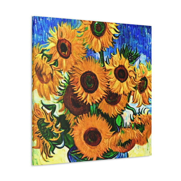 Sunflowers Floral Painting, Flower Art, Ai Generated, 208 Canvas Gallery Wraps