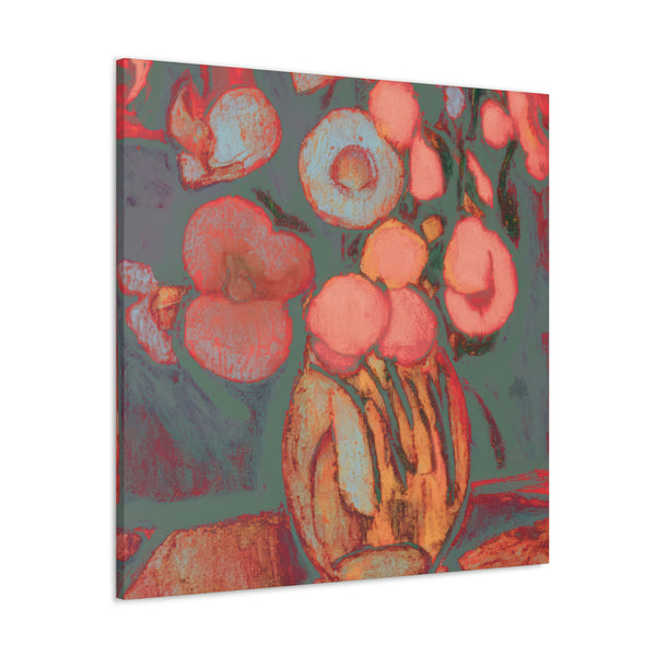 Bright Floral Painting, Flower Art, Ai Generated, 130 Canvas Gallery Wraps