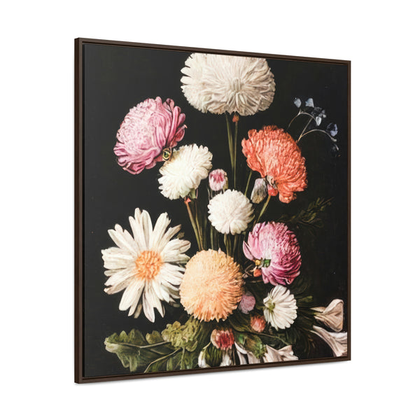Floral Painting,   Art, Ai Generated, 37 Gallery Canvas Wraps, Square Frame