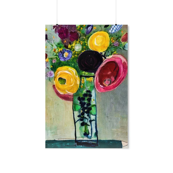Floral Painting,  Art Ai Generated, 80 Premium Matte Vertical Posters