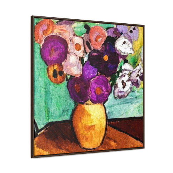 Floral Painting,   Art, Ai Generated, 70 Gallery Canvas Wraps, Square Frame