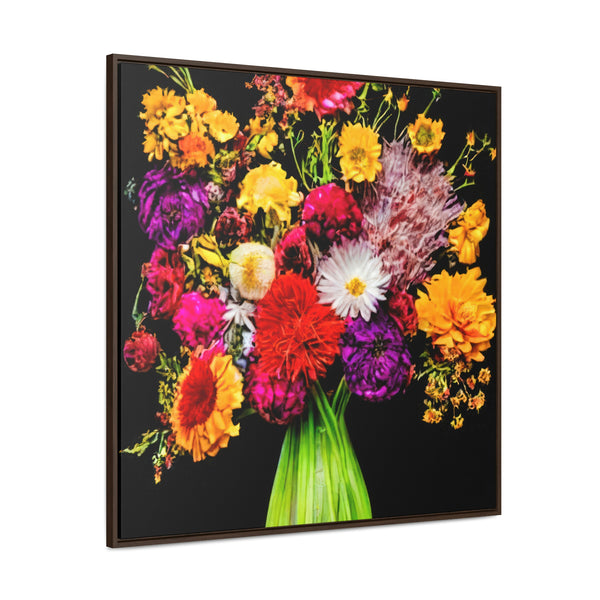Floral Painting,   Art, Ai Generated, 110 Gallery Canvas Wraps, Square Frame