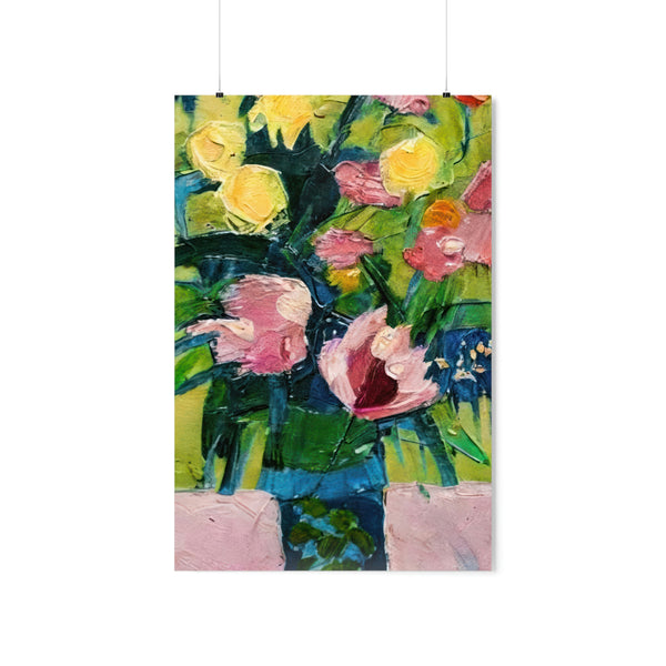 Floral Painting,  Art Ai Generated, 71 Premium Matte Vertical Posters
