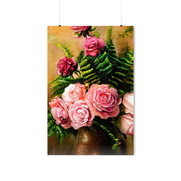 Floral Painting,  Art Ai Generated, 69 Premium Matte Vertical Posters