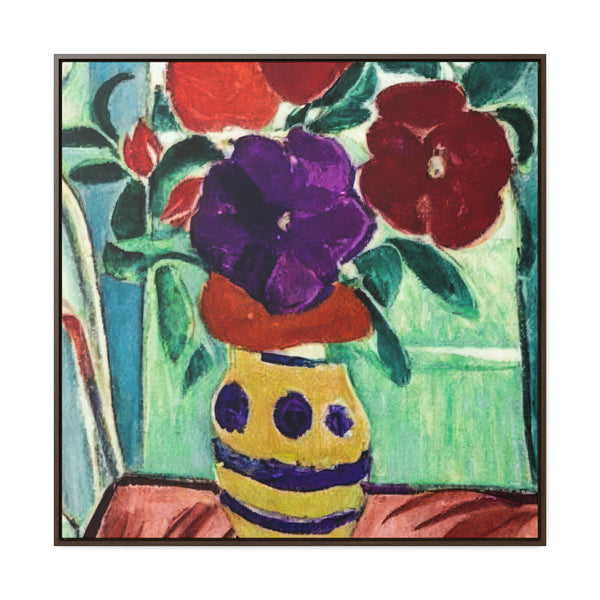 Floral Painting,   Art, Ai Generated, 193 Gallery Canvas Wraps, Square Frame