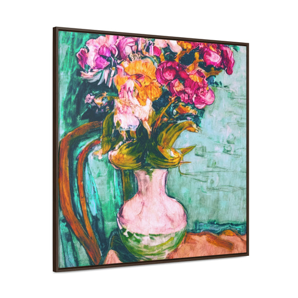 Floral Painting, Art, Ai Generated, 133 Gallery Canvas Wraps, Square Frame