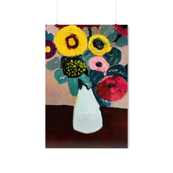 Floral Painting,  Art Ai Generated, 40 Premium Matte Vertical Posters