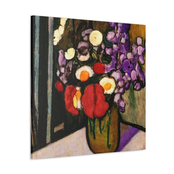 Floral Painting, Flower Art, Ai Generated, 32 Canvas Gallery Wraps