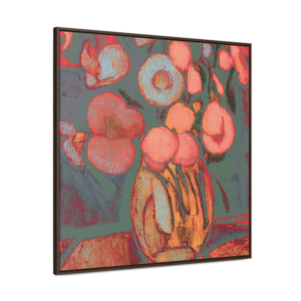 Floral Painting,   Art, Ai Generated, 130 Gallery Canvas Wraps, Square Frame