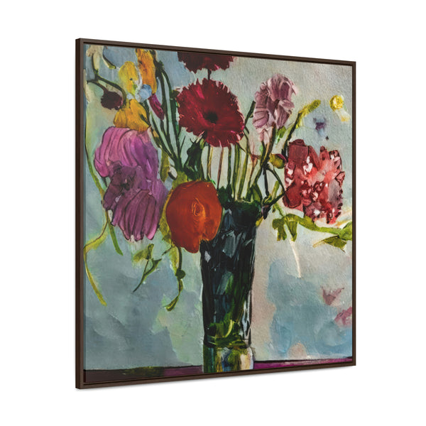 Floral Painting,   Art, Ai Generated, 36 Gallery Canvas Wraps, Square Frame