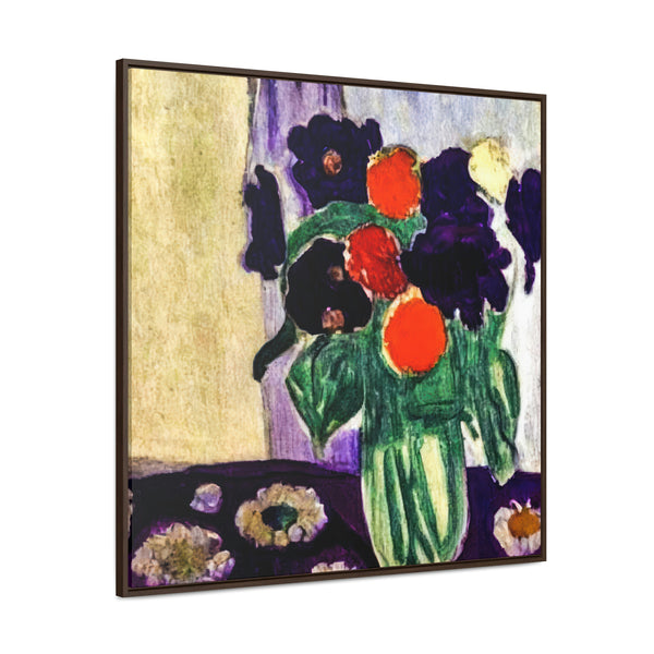 Floral Painting,   Art, Ai Generated, 34 Gallery Canvas Wraps, Square Frame
